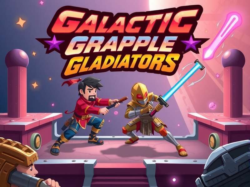 Galactic Grapple Gladiators Combat Scene