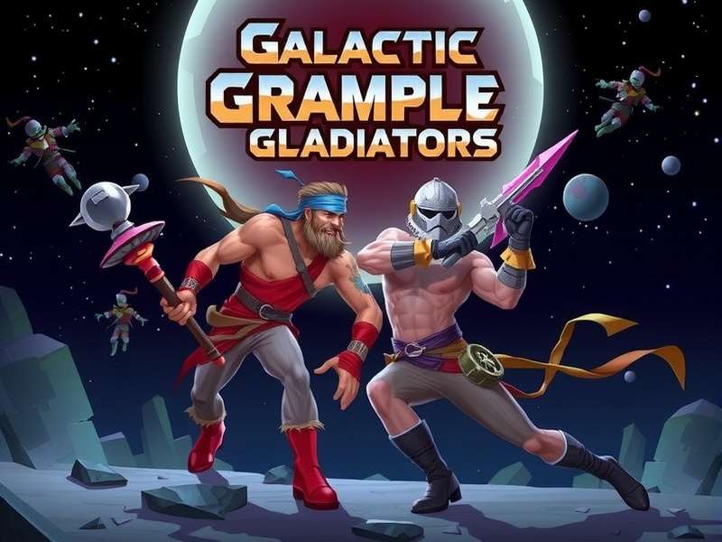 Galactic Grapple Gladiators Game Banner